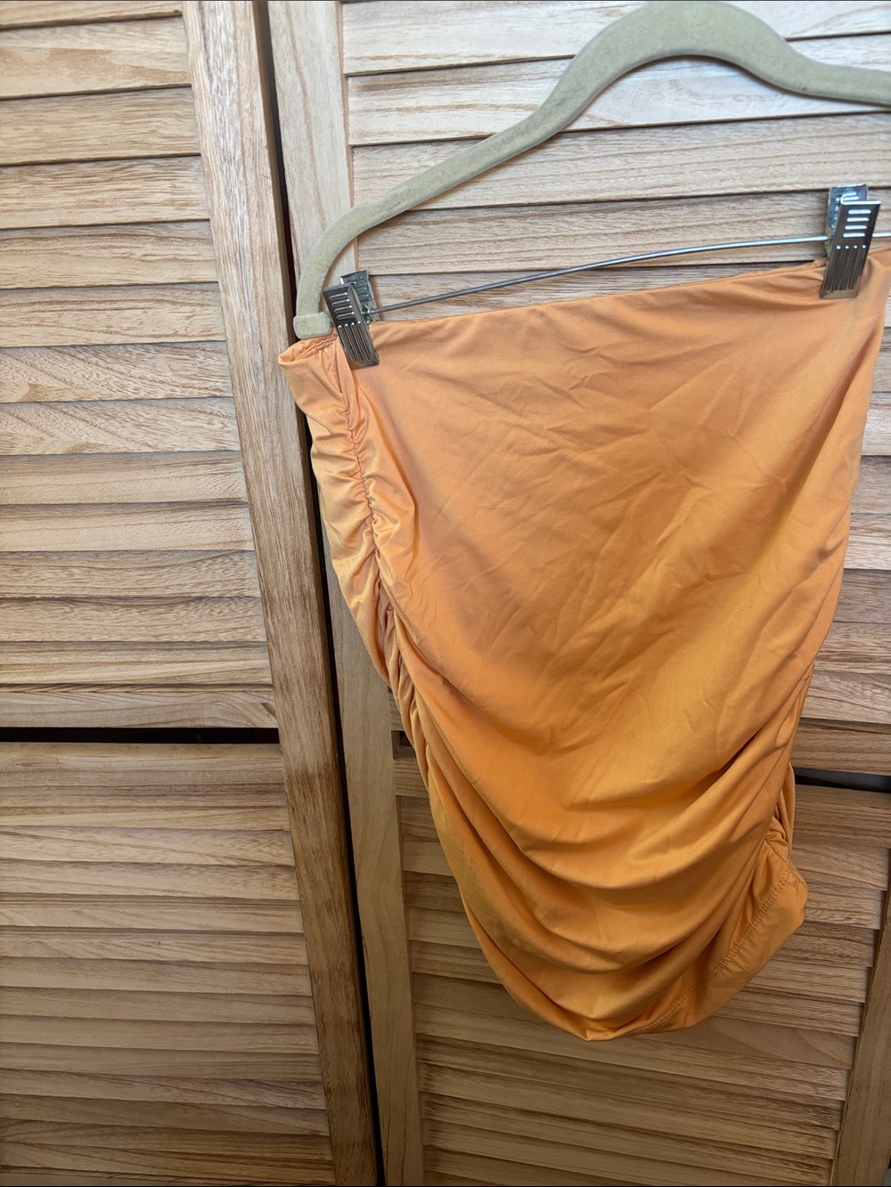 Streetwear Society Tangerine Ruched strapless top Medium